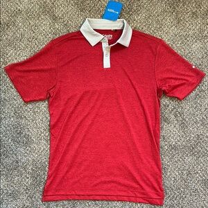Columbia Men's Red Golf Polo